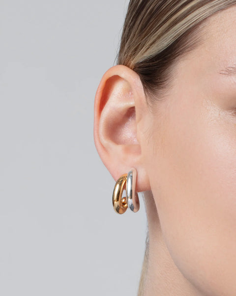 Florence Earrings - Two Tone