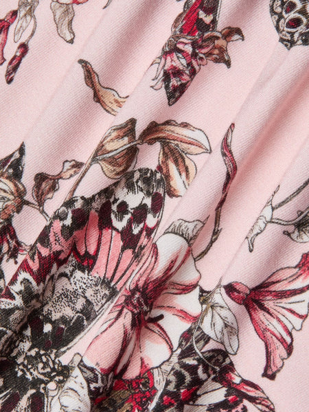 Ressi Tee - Nectar Pink Multi Butterfly Jungle