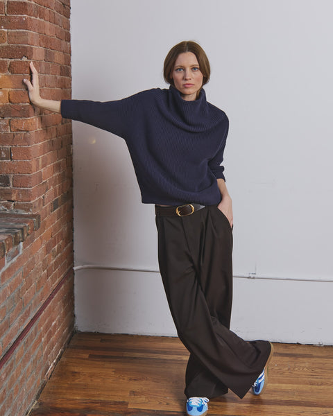 Cotton Stitch Funnel Neck - 2 colours