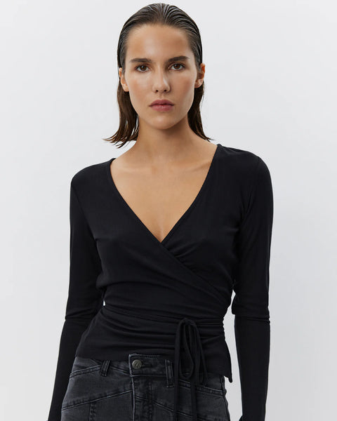 Joody Wrap Blouse
