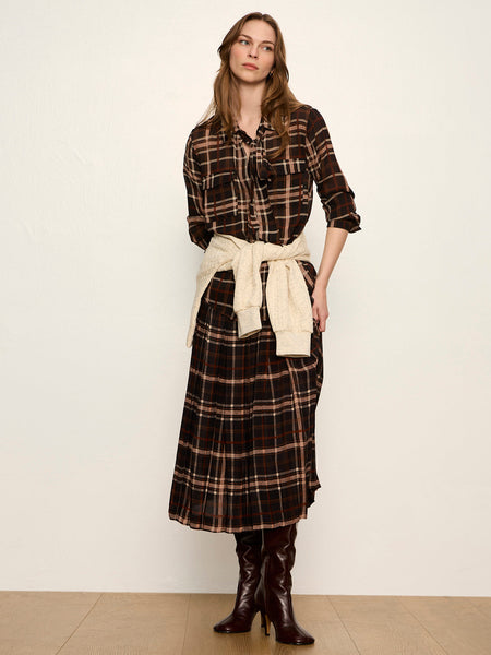 Meet In Paris Tie Neck Blouse