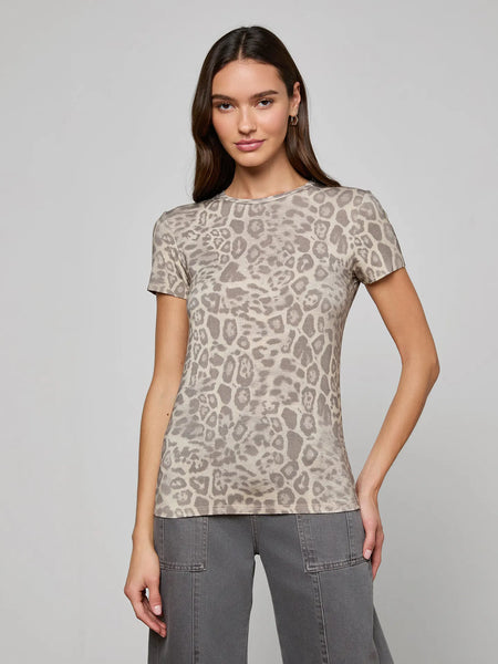 Ressi Fitted Shirt - Grey Multi Patch Leopard