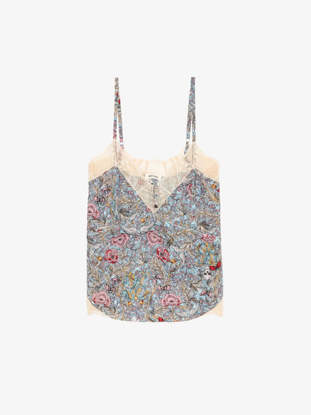 British Flower Print Cami
