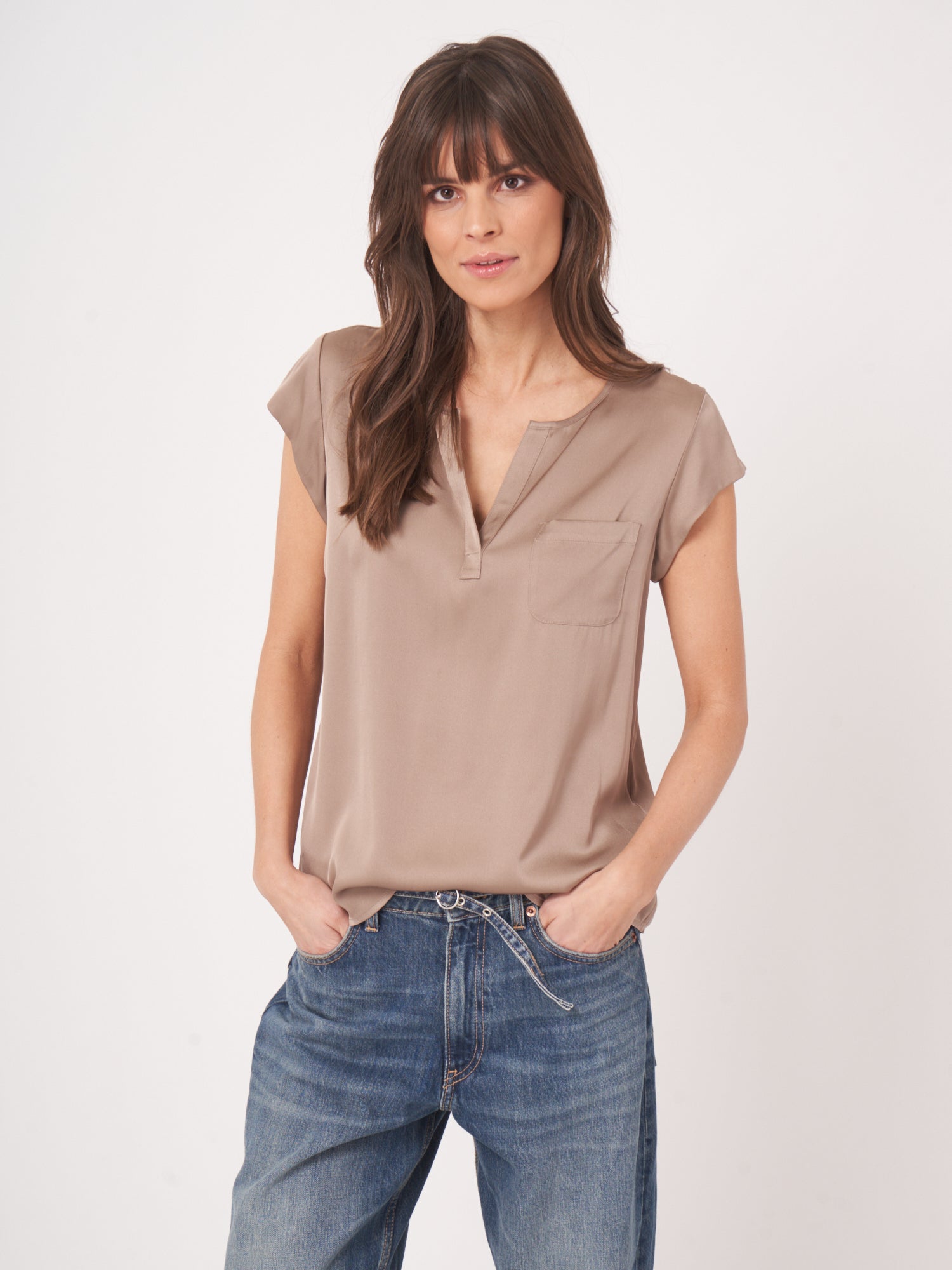 Stretch Silk Top - 2 colours