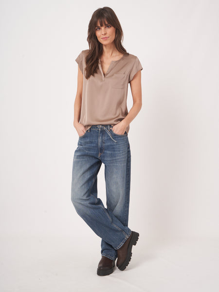 Stretch Silk Top - 2 colours