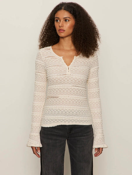 Lovely Lace Button Front