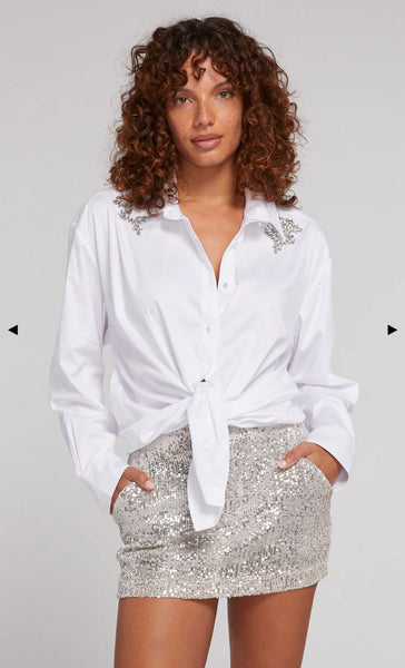 Mitchie Crystal Poplin Shirt