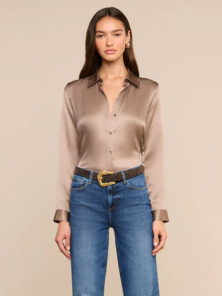 Tyler Silk Blouse - Light Cardamom