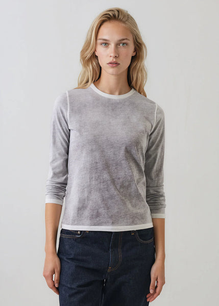 Reverse Spray Pima Long Sleeve T-shirt - 3 Colours