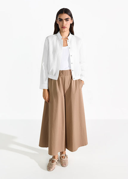 Wide-Fit Poplin Trouser