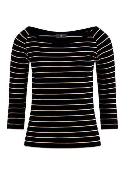 Shirt With Ribbed Stripes