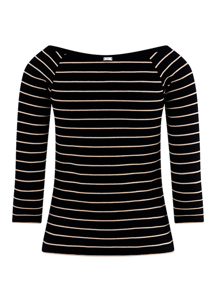 Shirt With Ribbed Stripes