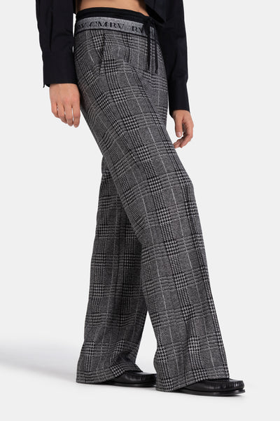 Ava Double Jog Pant - Glencheck