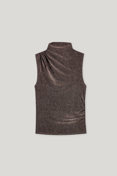 Turtleneck Tank with Gloss Effect