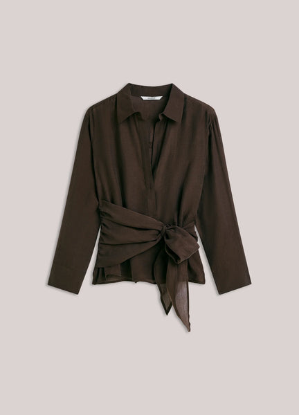 Wrap top in Lyocell Blend