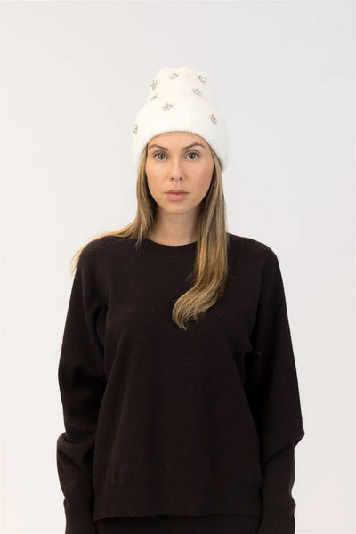 Bejewelled Knit Hat