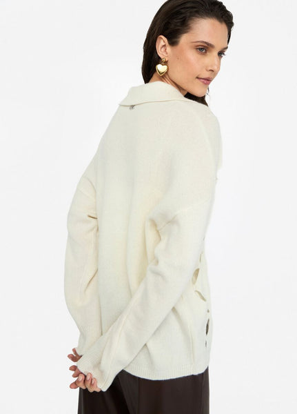 Jumper with Bejewelled Collar