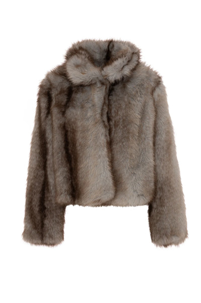 Faux Fur Jacket ￼￼