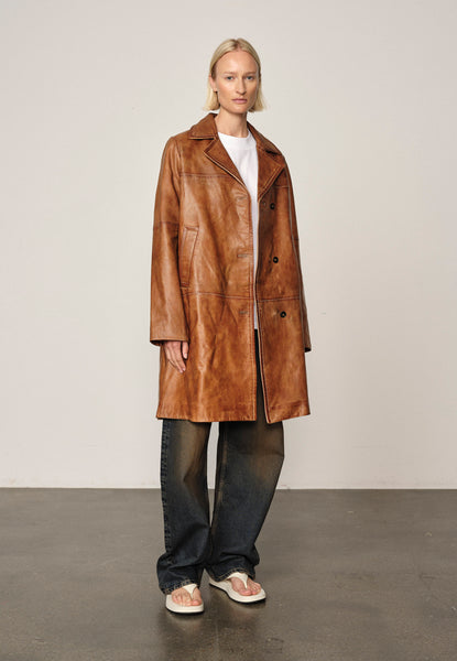 Shelly Leather Coat