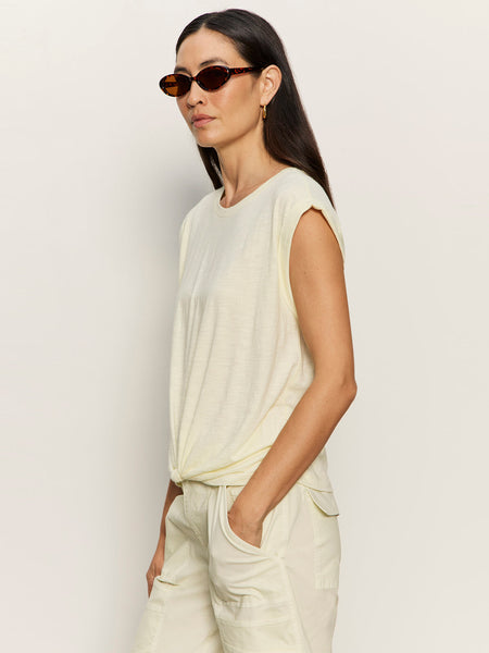 Knotted Muscle Tee - Lemon Drop