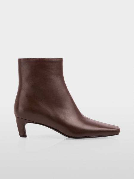 Ankle High Leather Bootie