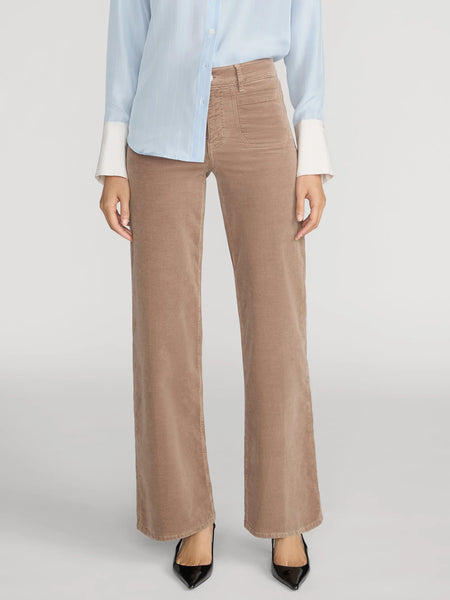 Le Slim Palazzo Modernist Pocket Cords - Soft Taupe