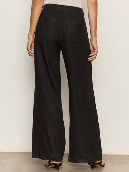 The Linen Marine Wide Leg Trousers