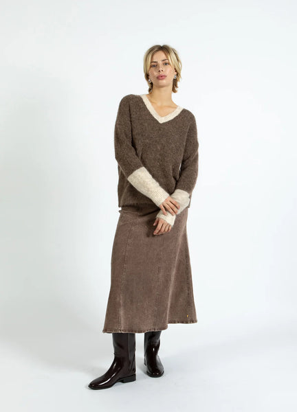 Colourblock Knit Sweater