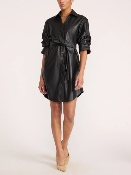 Pia Vegan Leather Dress