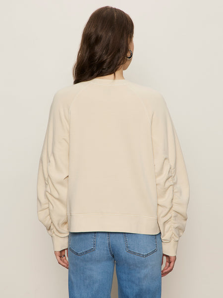 Shirred Sleeve Sweatshirt