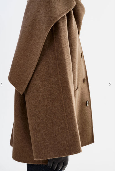 Anca Wool Scarf Coat
