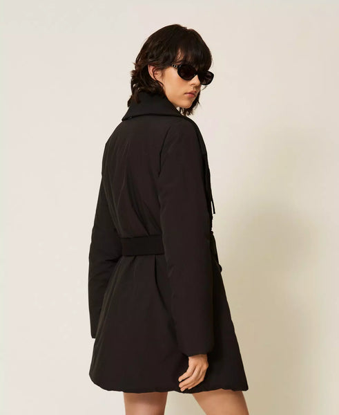 Padded Jacket with Fringes