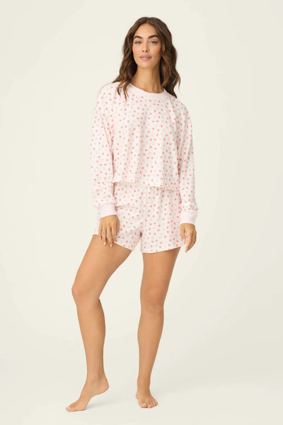Boyfriend Boxer Heart to Heart PJ Short Set