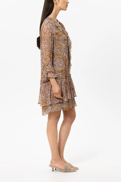 Boho Dress with Animal Print