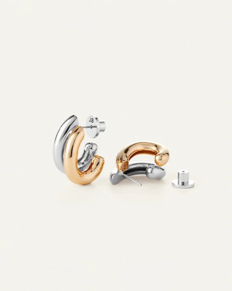 Florence Earrings - Two Tone