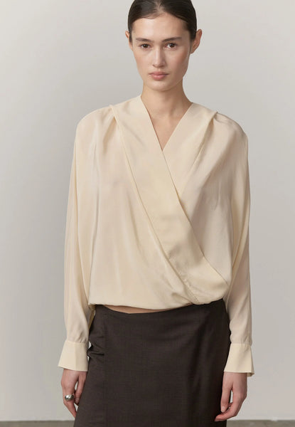 Sisi Silk Hooded Blouse