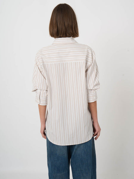Shirt with Scrunch Sleeve Detail