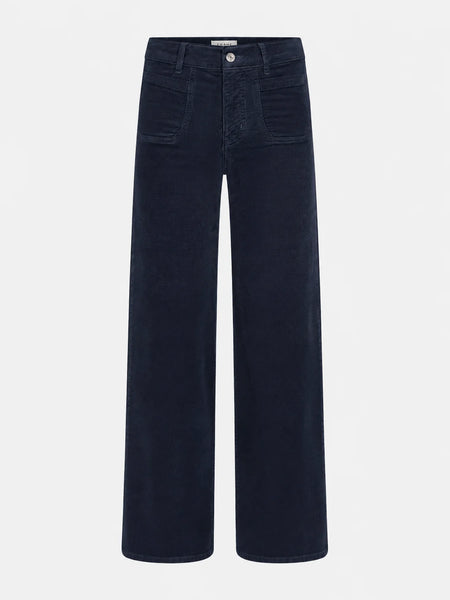 Le Slim Palazzo Modernist Pocket Corduroy- Navy