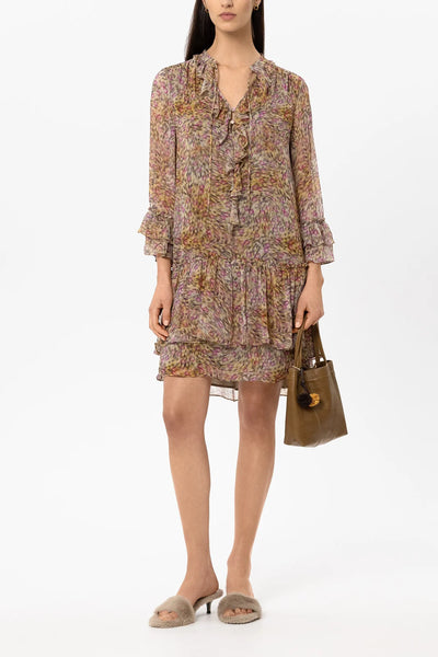 Boho Dress with Animal Print