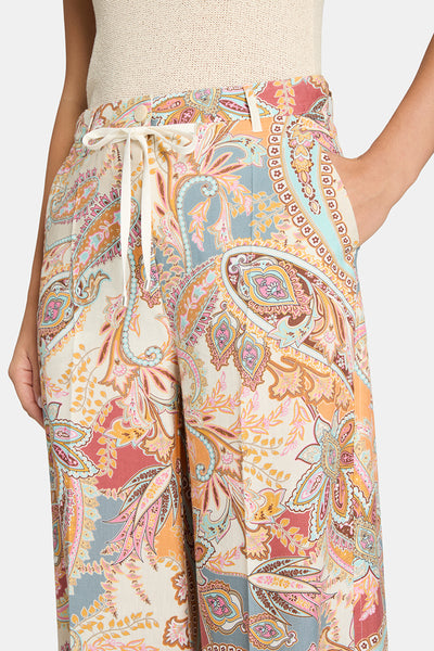 Adrienne Printed A-line Trouser