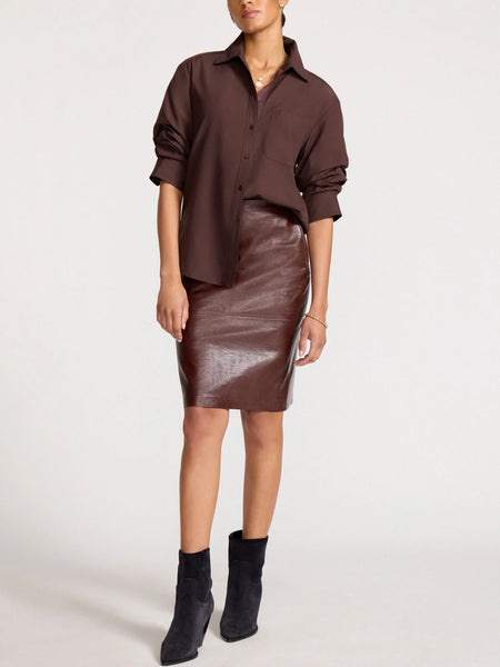 Pia Shirt - Chocolate