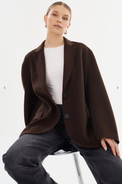 Ennis Oversized Wool Blazer