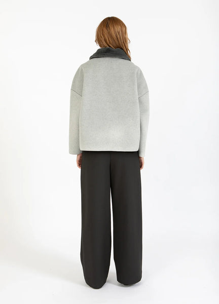 Jacket with Fur Collar