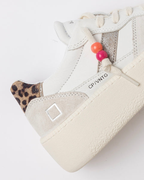 Court Platform Vintage Calf White-Leopard