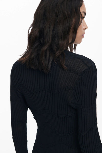 Fitted Texture Cardigan