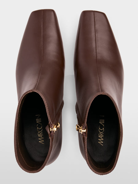 Ankle High Leather Bootie