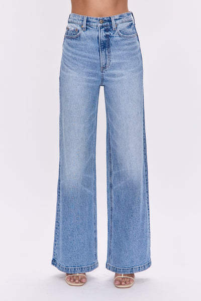 Lana High Waist Ultra Wide Leg Jeans - Break