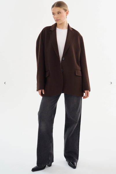 Ennis Oversized Wool Blazer