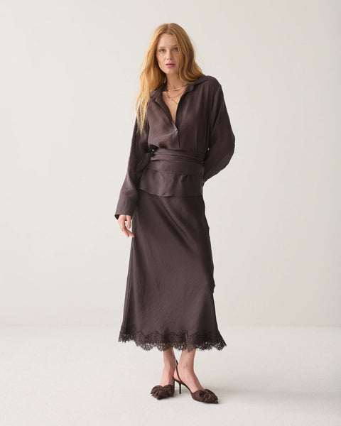 Wrap top in Lyocell Blend