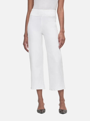 Frame Jetset Cropped White Wide Pants